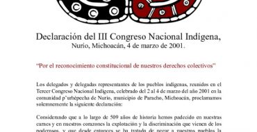 thumbnail of 3. Declaracion del III Congreso Nacional Indigena