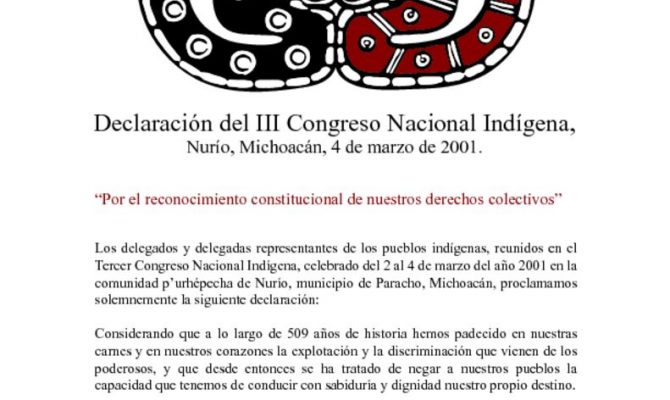 thumbnail of 3. Declaracion del III Congreso Nacional Indigena