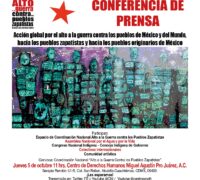 Acción global por el alto a la guerra contra los pueblos de México y del mundo CONFERENCIA DE PRENSA 5 DE OCTUBRE