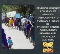 Denuncia urgente por ataques armados, desplazamiento forzado y riesgo de etnocidio contra comunidades indígenas del CIPOG-EZ en Guerrero