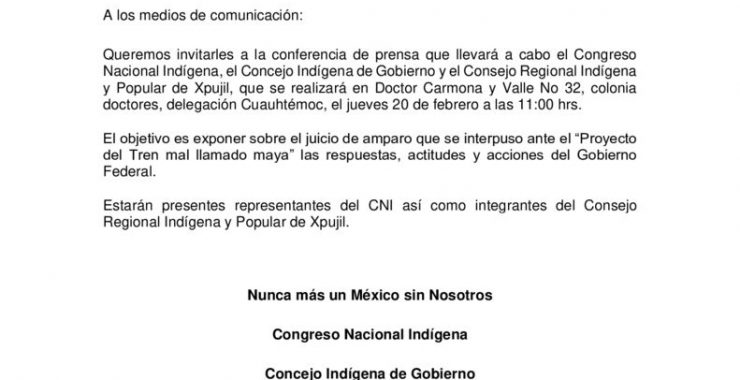 thumbnail of Conferencia de Prensa 20 de febrero