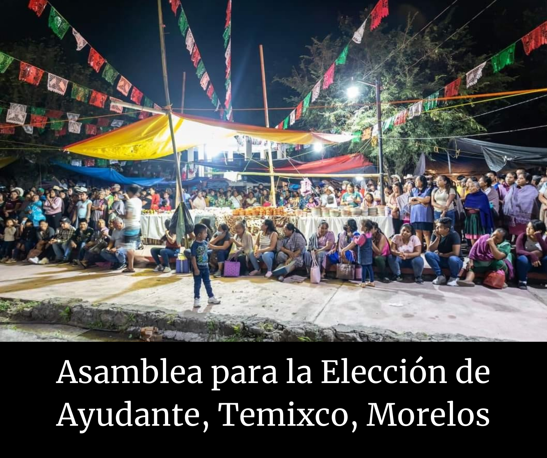 Asamblea para la Elección de Ayudante, Temixco, Morelos - Congreso Nacional  Indígena